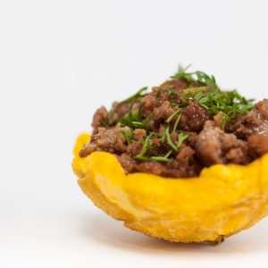 Loaded Tostones with Salpicón